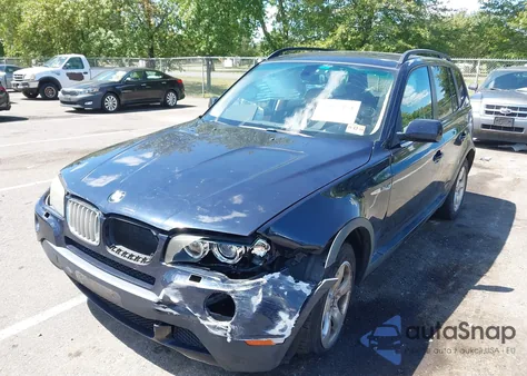 2007 BMW X3 3.0Si из США, поврежденный, VIN WBXPC93427WF02028